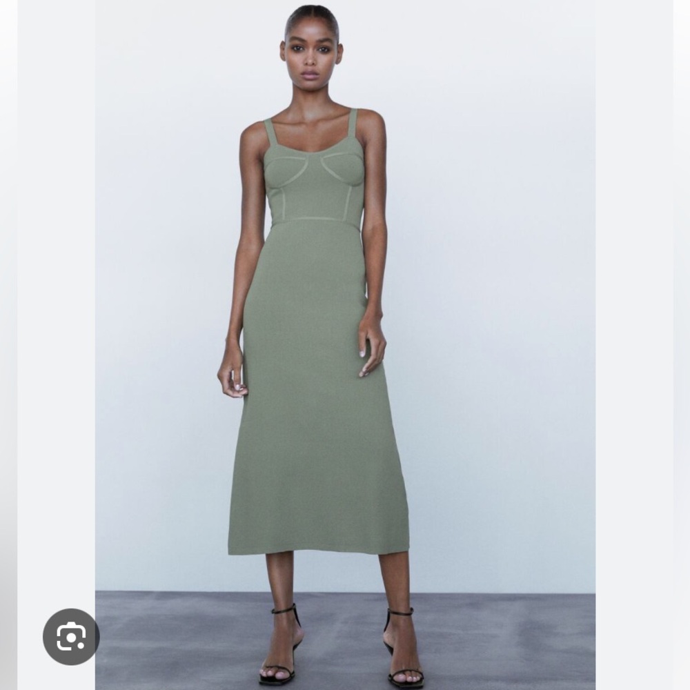 Zara Knit Midi Dress